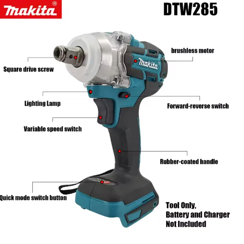 Makita DTW285 Brushless Impact - Torque Wrench Digital review and price