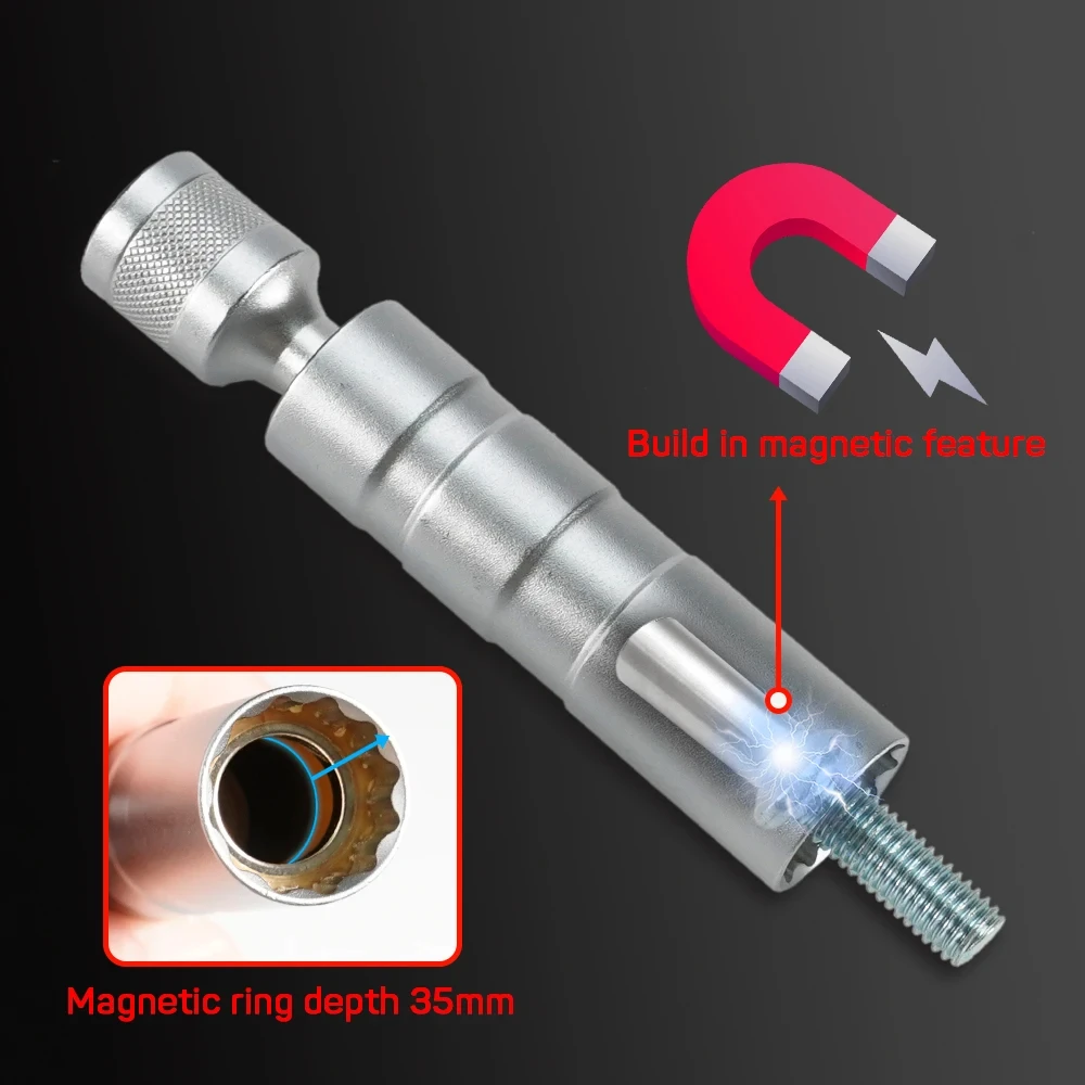 16mm With Magnetic Thin Wall U - Spark Plug Socket Set review and price