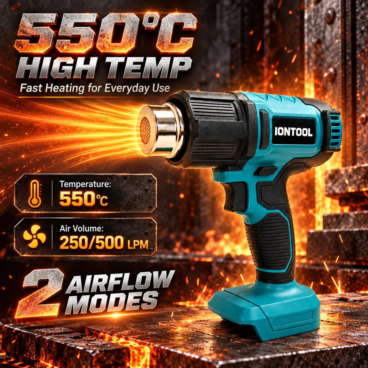 IONTOOL 550℃ Compact Dual-Spee - Heat Gun Paint Strip review and price