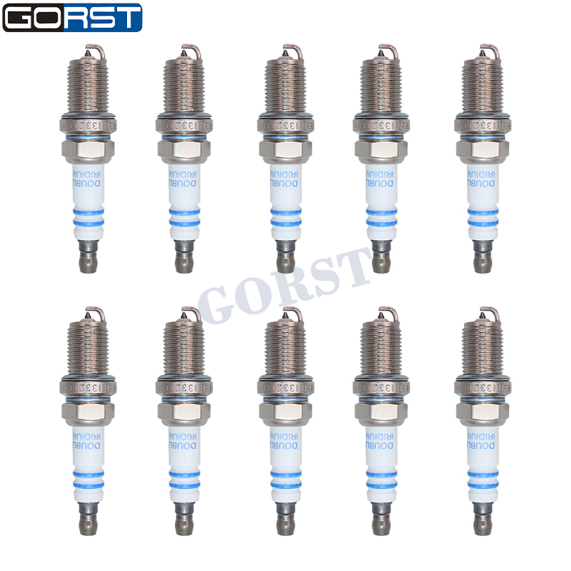 10Pcs M14x1.25 Double Iridium  - Bosch Spark Plug Iridium review and price